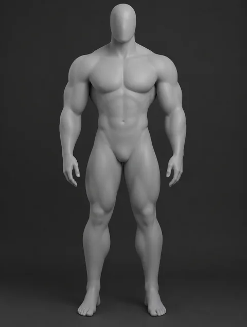 권재혁의 남성 근육질 체형